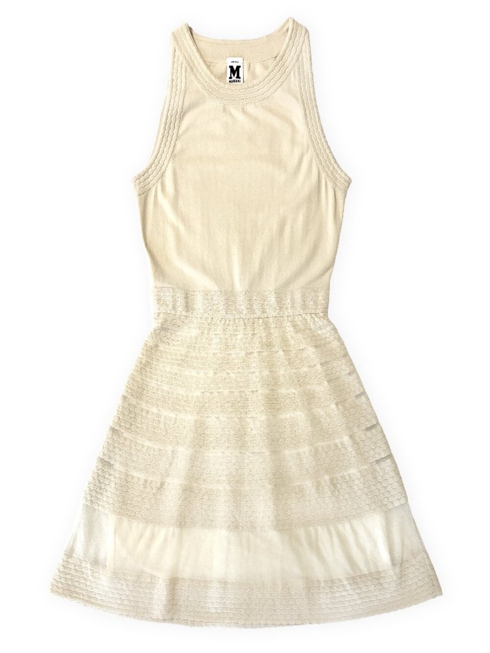 Missoni Sleeveless Cream Midi Dress NWOT